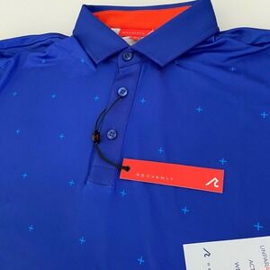 NWT Redvanly Men's Sheridon Performance Golf Polo Size Small Olympic‎ Blue